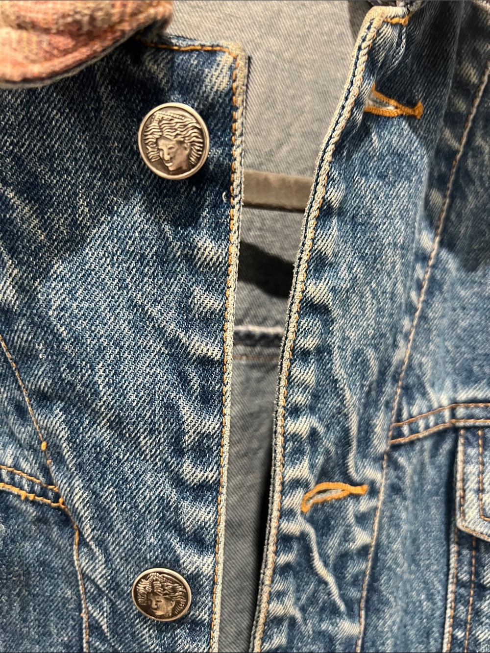 Vintage 90s GAP Blue Denim Oversized Jacket Size Small - Picture 3 of 9